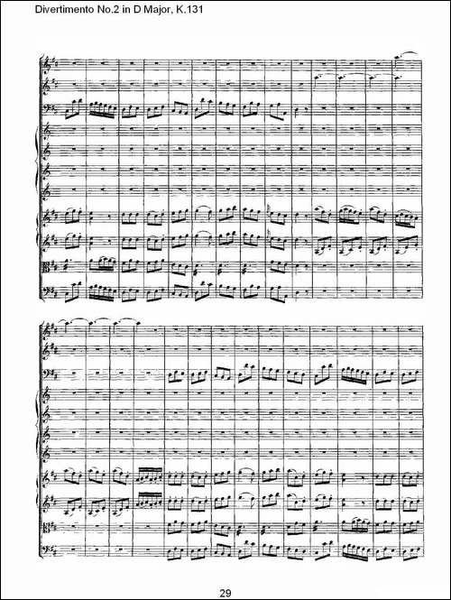 Divertimento-No.2-in-D-Major,-K.131-D大调第二嬉游曲,K.13-其他谱