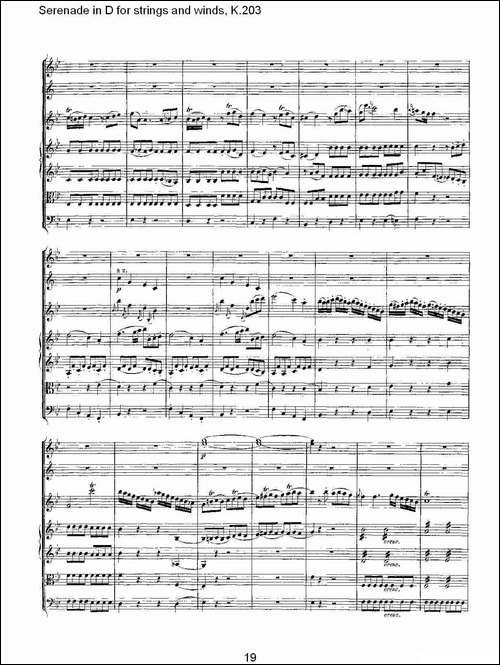 Serenade-in-D-for-strings-and-winds,-K.203-D调管弦乐小-其他谱