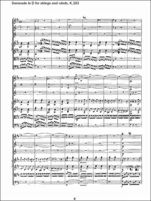 Serenade-in-D-for-strings-and-winds,-K.203-D调管弦乐小-其他谱