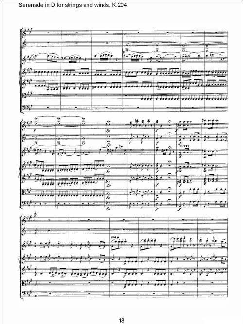 Serenade-in-D-for-strings-and-winds,-K.20-D调管弦乐小夜-其他谱