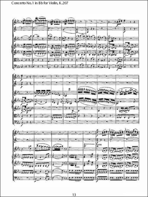 Concerto-No.1-in-Bb-for-Violin,-K.207-Bb调小提琴第一协奏曲-其他谱