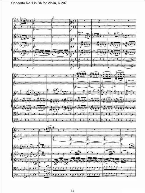 Concerto-No.1-in-Bb-for-Violin,-K.207-Bb调小提琴第一协奏曲-其他谱