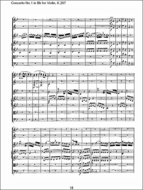 Concerto-No.1-in-Bb-for-Violin,-K.207-Bb调小提琴第一协奏曲-其他谱