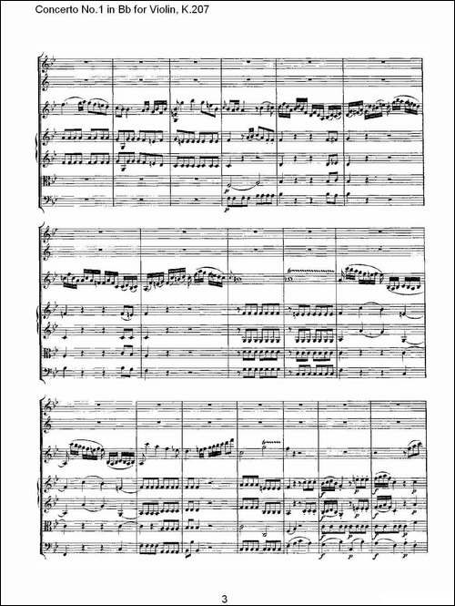 Concerto-No.1-in-Bb-for-Violin,-K.207-Bb调小提琴第一协奏曲-其他谱