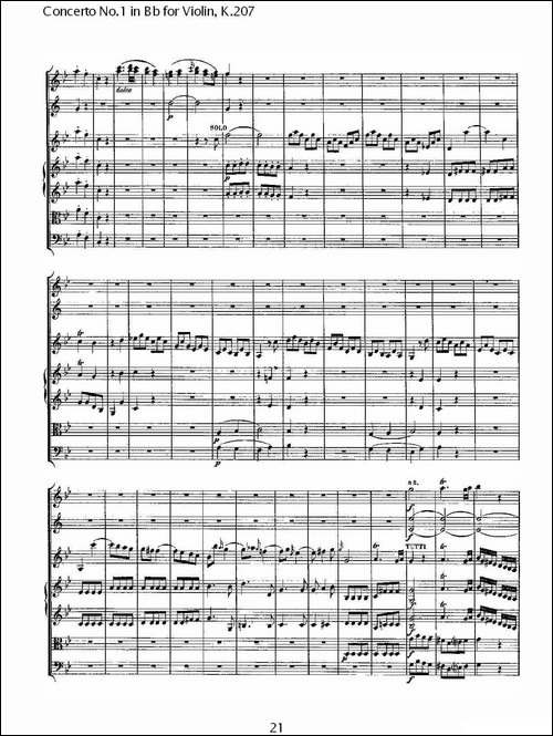 Concerto-No.1-in-Bb-for-Violin,-K.207-Bb调小提琴第一协奏曲-其他谱