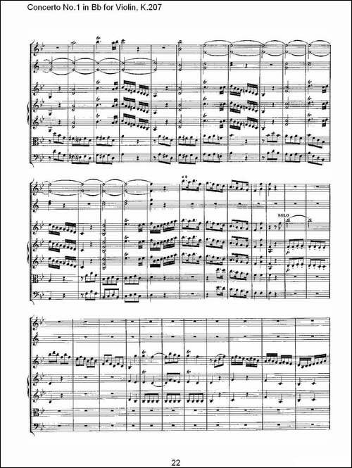 Concerto-No.1-in-Bb-for-Violin,-K.207-Bb调小提琴第一协奏曲-其他谱