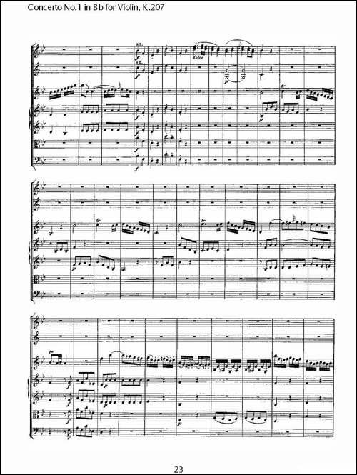 Concerto-No.1-in-Bb-for-Violin,-K.207-Bb调小提琴第一协奏曲-其他谱