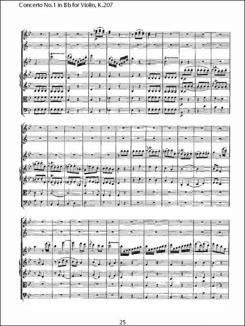 Concerto-No.1-in-Bb-for-Violin,-K.207-Bb调小提琴第一协奏曲-其他谱