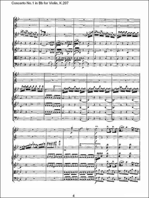 Concerto-No.1-in-Bb-for-Violin,-K.207-Bb调小提琴第一协奏曲-其他谱