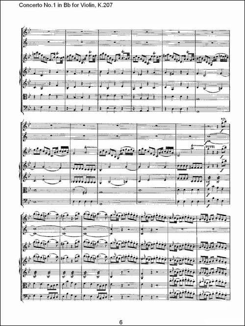 Concerto-No.1-in-Bb-for-Violin,-K.207-Bb调小提琴第一协奏曲-其他谱