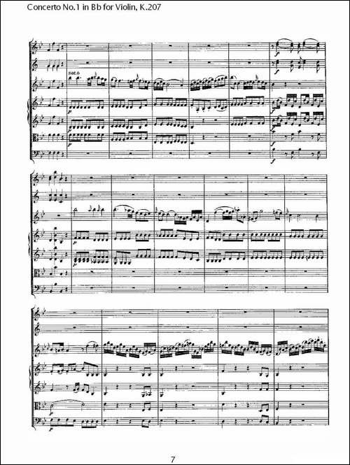 Concerto-No.1-in-Bb-for-Violin,-K.207-Bb调小提琴第一协奏曲-其他谱
