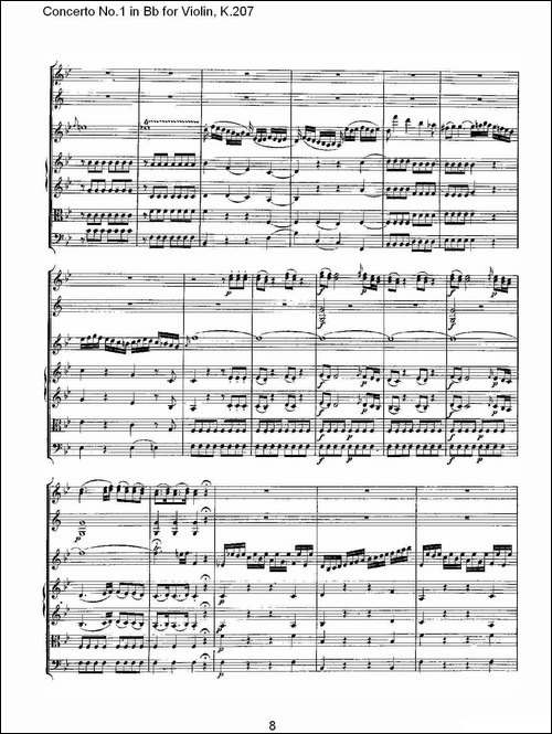Concerto-No.1-in-Bb-for-Violin,-K.207-Bb调小提琴第一协奏曲-其他谱