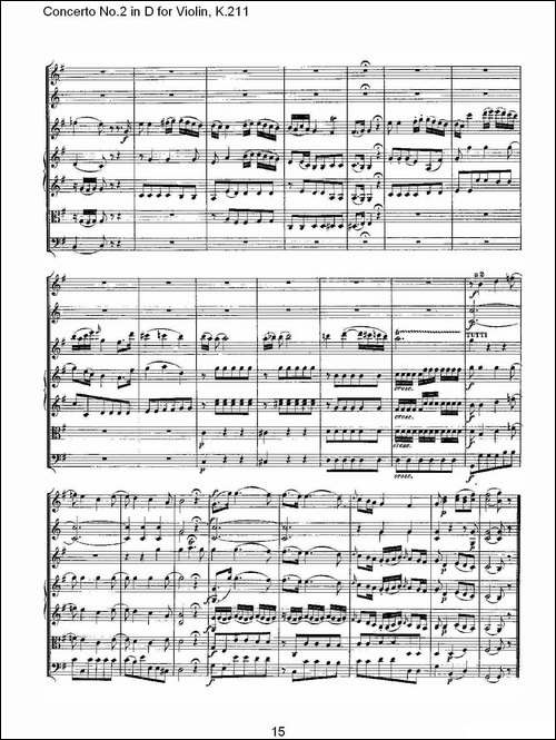 Concerto-No.2-in-D-for-Violin,-K.211-D调小提琴第二协奏曲,--其他谱