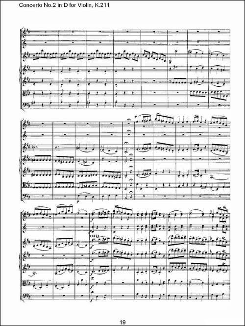 Concerto-No.2-in-D-for-Violin,-K.211-D调小提琴第二协奏曲,--其他谱