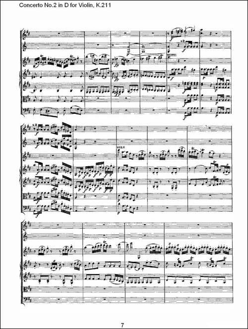 Concerto-No.2-in-D-for-Violin,-K.211-D调小提琴第二协奏曲,--其他谱