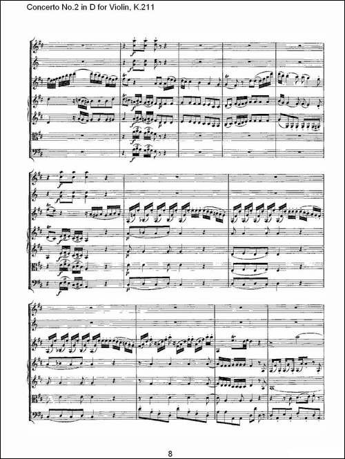 Concerto-No.2-in-D-for-Violin,-K.211-D调小提琴第二协奏曲,--其他谱