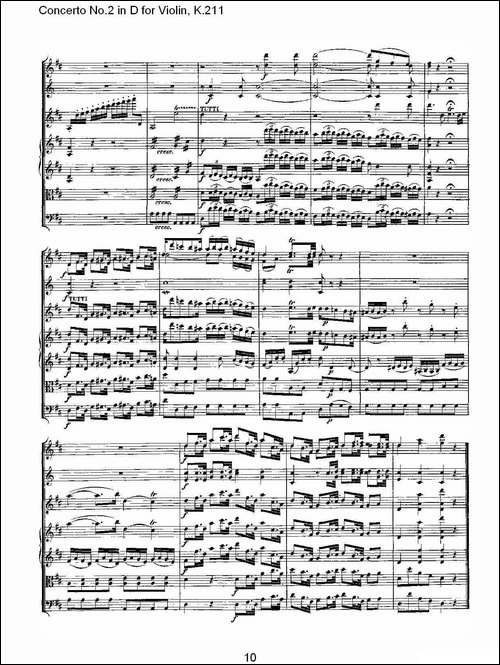 Concerto-No.2-in-D-for-Violin,-K.211-D调小提琴第二协奏曲,--其他谱