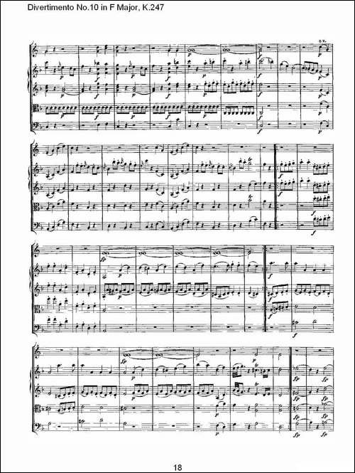 Divertimento-No.10-in-F-Major,-K.247-F大调第十嬉游曲，K.2-其他谱