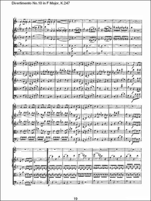 Divertimento-No.10-in-F-Major,-K.247-F大调第十嬉游曲，K.2-其他谱