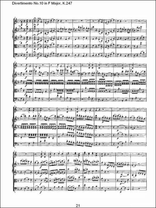 Divertimento-No.10-in-F-Major,-K.247-F大调第十嬉游曲，K.2-其他谱