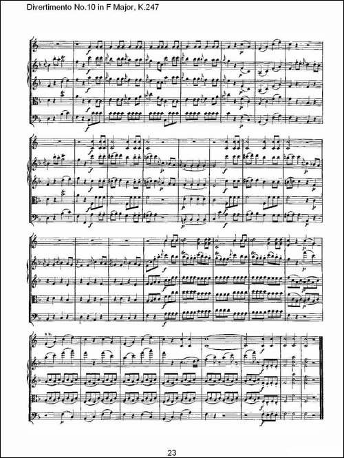 Divertimento-No.10-in-F-Major,-K.247-F大调第十嬉游曲，K.2-其他谱
