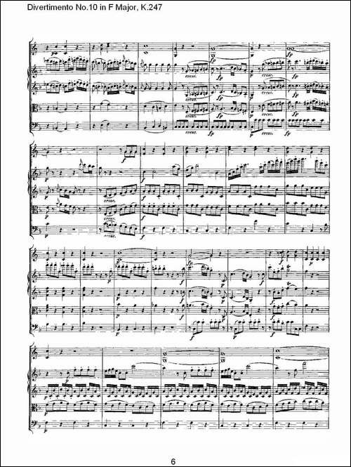 Divertimento-No.10-in-F-Major,-K.247-F大调第十嬉游曲，K.2-其他谱