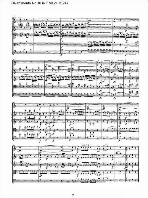Divertimento-No.10-in-F-Major,-K.247-F大调第十嬉游曲，K.2-其他谱