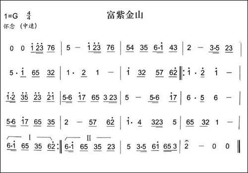 富紫金山-秦腔弦乐曲牌-其他谱