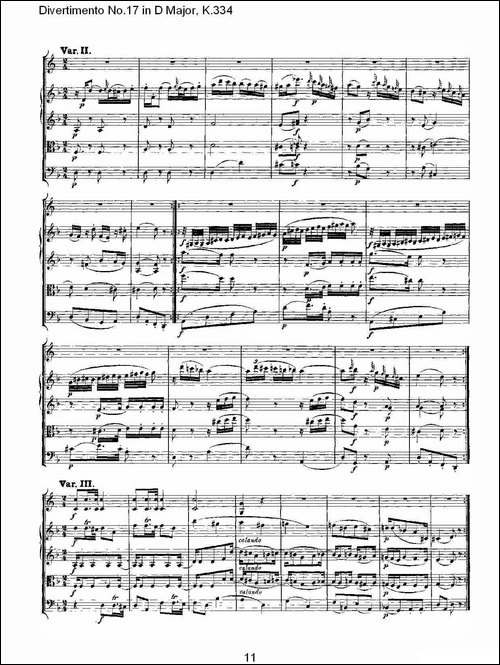 Divertimento-No.17-in-D-Major,-K.334-D大调第十七嬉游曲,K.-其他谱