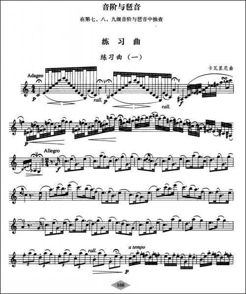 单簧管考级教材·第十级-其他谱