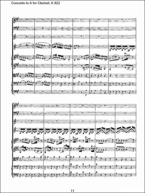 Concerto-in-A-for-Clarinet,-K.622-A调单簧管协奏曲,-K.62-其他谱