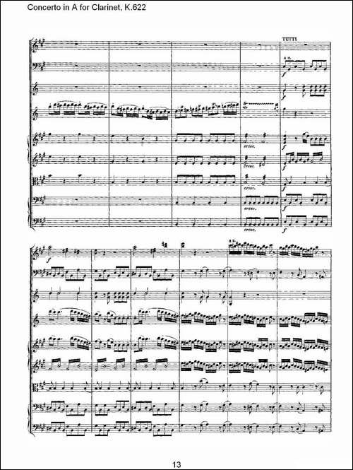 Concerto-in-A-for-Clarinet,-K.622-A调单簧管协奏曲,-K.62-其他谱