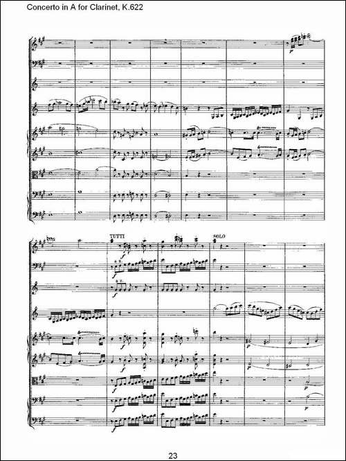 Concerto-in-A-for-Clarinet,-K.622-A调单簧管协奏曲,-K.62-其他谱