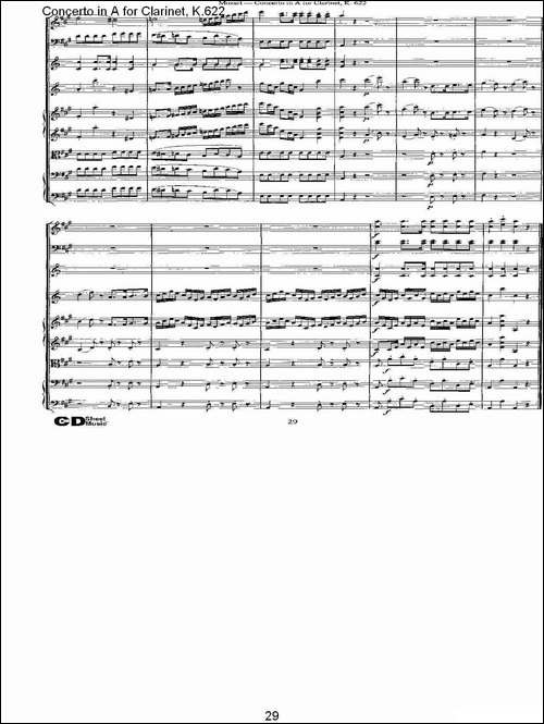 Concerto-in-A-for-Clarinet,-K.622-A调单簧管协奏曲,-K.62-其他谱