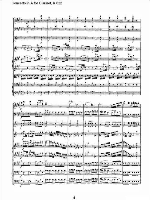 Concerto-in-A-for-Clarinet,-K.622-A调单簧管协奏曲,-K.62-其他谱