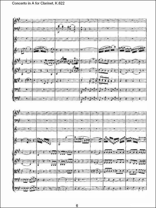 Concerto-in-A-for-Clarinet,-K.622-A调单簧管协奏曲,-K.62-其他谱