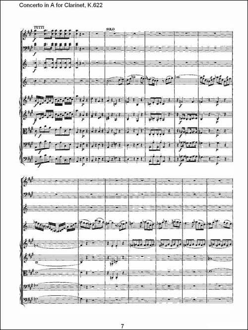 Concerto-in-A-for-Clarinet,-K.622-A调单簧管协奏曲,-K.62-其他谱