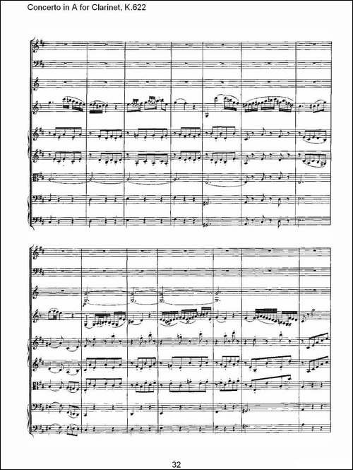 Concerto-in-A-for-Clarinet,-K.622-A调单簧管协奏曲,-K.62-其他谱