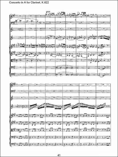 Concerto-in-A-for-Clarinet,-K.622-A调单簧管协奏曲,-K.62-其他谱