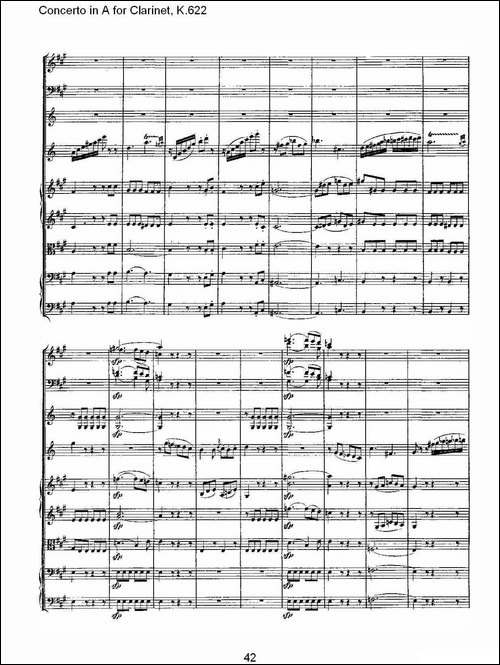 Concerto-in-A-for-Clarinet,-K.622-A调单簧管协奏曲,-K.62-其他谱