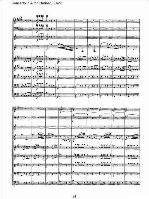 Concerto-in-A-for-Clarinet,-K.622-A调单簧管协奏曲,-K.62-其他谱