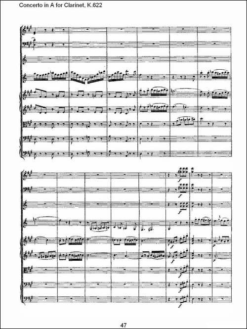 Concerto-in-A-for-Clarinet,-K.622-A调单簧管协奏曲,-K.62-其他谱