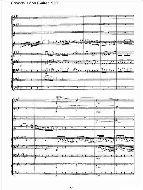 Concerto-in-A-for-Clarinet,-K.622-A调单簧管协奏曲,-K.62-其他谱