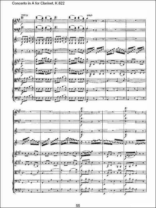 Concerto-in-A-for-Clarinet,-K.622-A调单簧管协奏曲,-K.62-其他谱