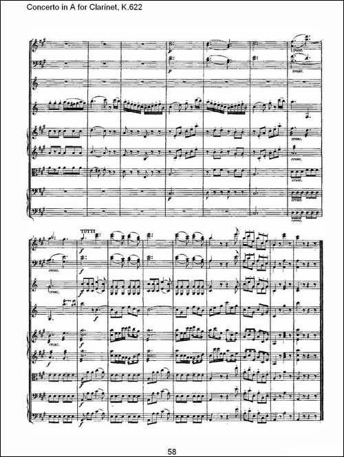 Concerto-in-A-for-Clarinet,-K.622-A调单簧管协奏曲,-K.62-其他谱