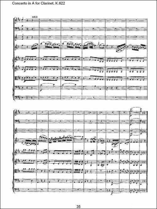 Concerto-in-A-for-Clarinet,-K.622-A调单簧管协奏曲,-K.62-其他谱