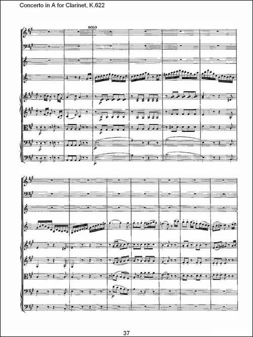 Concerto-in-A-for-Clarinet,-K.622-A调单簧管协奏曲,-K.62-其他谱