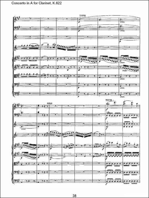 Concerto-in-A-for-Clarinet,-K.622-A调单簧管协奏曲,-K.62-其他谱