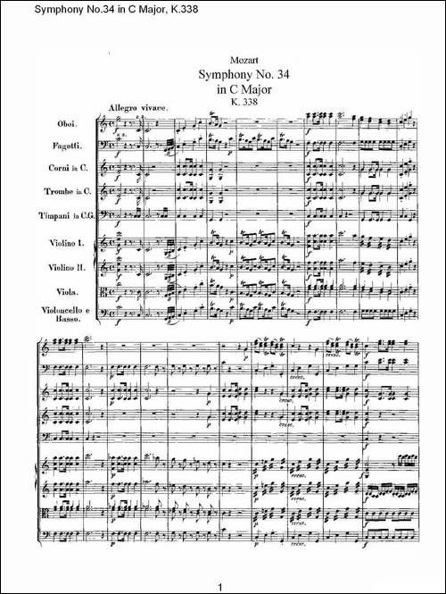 Symphony-No.34-in-C-Major,-K.338-C大调第三十四交响曲K.338-其他谱