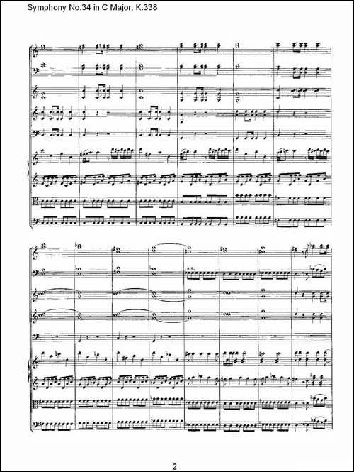 Symphony-No.34-in-C-Major,-K.338-C大调第三十四交响曲K.338-其他谱